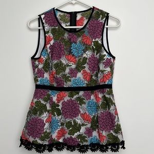 Nanette lepore embroidered top